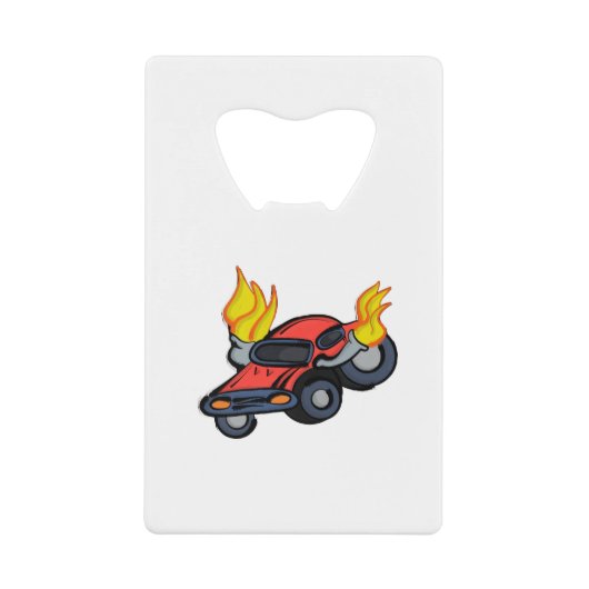 Vlamauto Kredietkaart Flessenopener (Voorkant)