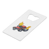 Vlamauto Kredietkaart Flessenopener (Achterkant Gekanteld)