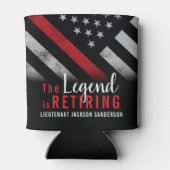 Vlambrandweerman met rode lijn blikjeskoeler (Achterkant)