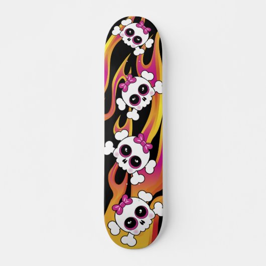 Vlamende wolken skateboard (Voorkant)