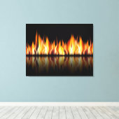VLAMES op Canvas (Insitu (Houten vloer))