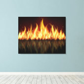 VLAMES op Canvasreeks Canvas Afdruk (Insitu (Houten vloer))