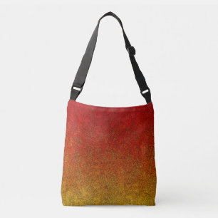 Vlamglittergradiënt afvlakken crossbody tas