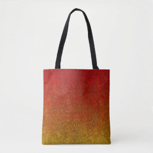 Vlamglittergradiënt afvlakken tote bag