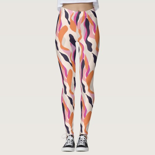 Vlamgolven Leggings (Voorkant)