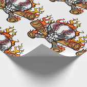 Vlaming Baseball Skull Cadeaupapier