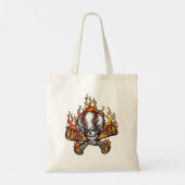 Vlaming Baseball Skull Tote Bag (Achterkant)