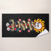 Vlaming De schedel voelen de angst Badhanddoek (Badhanddoek)