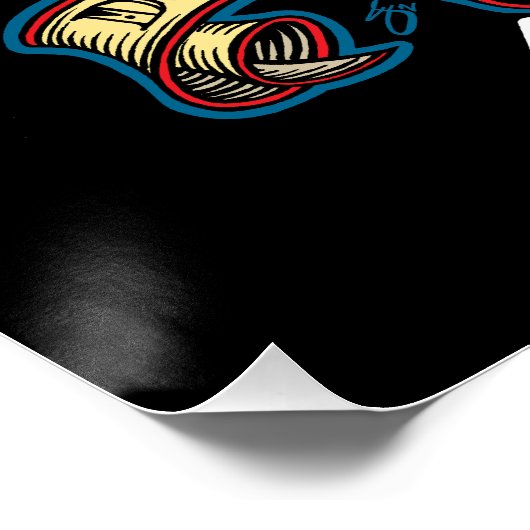 Vlaming De schedel voelen de angst Perfect Poster (Hoek)