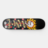 Vlaming De schedel voelen de angst Skateboard (Horizontaal)