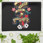 Vlaming De schedel voelen de angst Theedoek (Gevouwen)