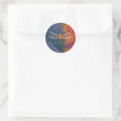 Vlaming Dragonfly Ronde Sticker (Tas)
