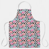 Vlamingoenen op een gebold ontwerppatroon schort (Voorkant)