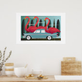 VLAMINGOGEN NAAR DE STAD- POSTER (Keuken)