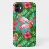 Vlamingvogels en waterverf van tropische tuinen Case-Mate iPhone case (Achterkant)