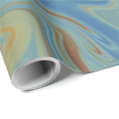 Vlammen en Water Abstract Design | Beste fijne kun Cadeaupapier (Rol Hoek)