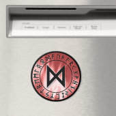 Vlammen, rood [24. Dagaz] Magneet (Insitu (Vaatwasser))