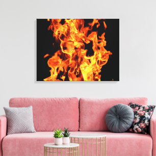 Vlammen Uitgerekte Canvas Print