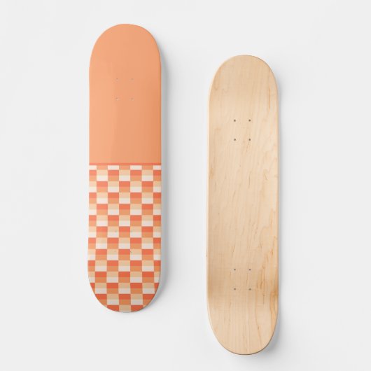 Vlammen van een kaars en Sinaasappel combinatie Skateboard (Voorkant)