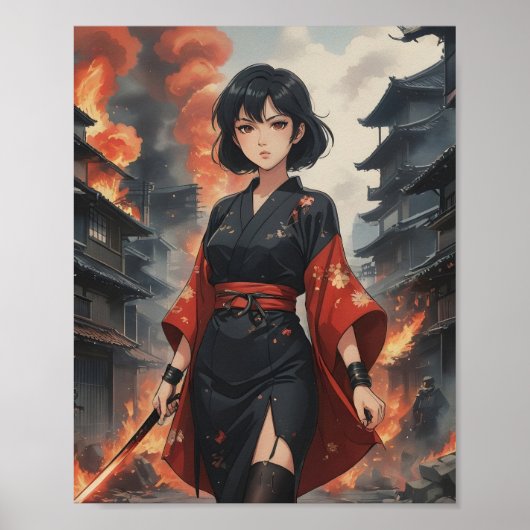 Vlammen van vastberadenheid 3 poster (Voorkant)