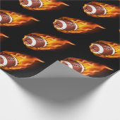 vlammend Footballs inpakpapier (Hoek)