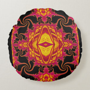 Vlammend fractal rond kussen