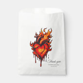 Vlammend hart. bedankzakje (Voorkant)