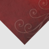 Vlammend hart. tissuepapier (Detail)