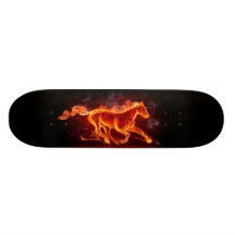 VLAMMEND PAARD SKATEBOARD