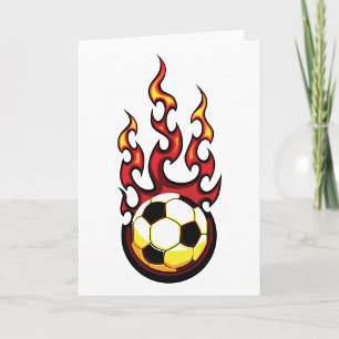 Vlammend Voetbal Hot Fire Sports Kaart