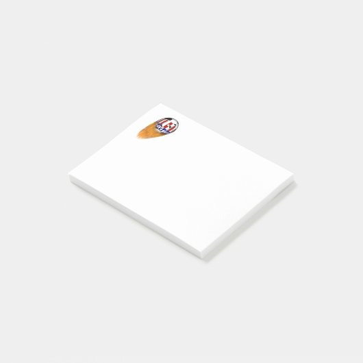 Vlammend Voetbal in de VS Post-it® Notes (Schuin)
