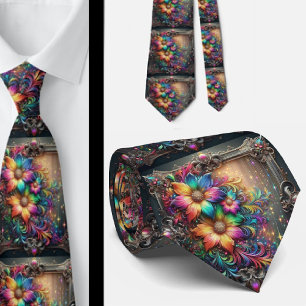 Vlammende Das Regenboog Bloemen Nep Glitter