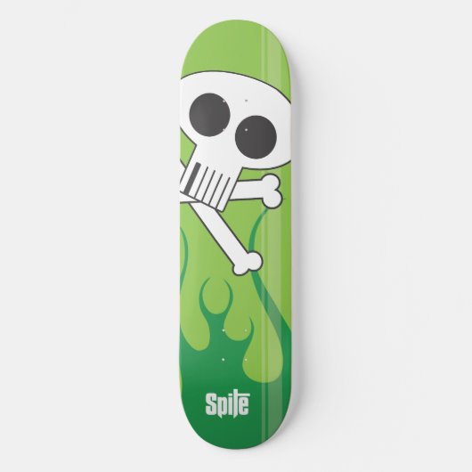 Vlammende Schedel Skateboard (Voorkant)