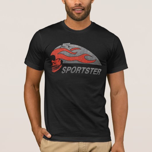 Vlammende schedeltank t-shirt (Voorkant)