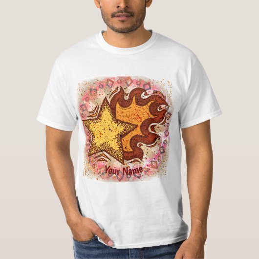Vlammende Ster T-Shirt (Voorkant)