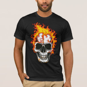 Vlammende Vuur Schedel T-shirt
