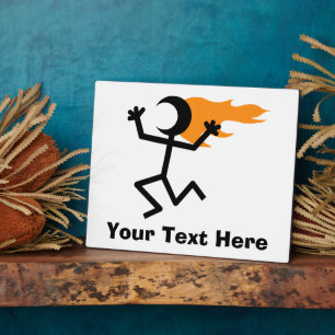 vlammenhoofd-stickman fotoplaat