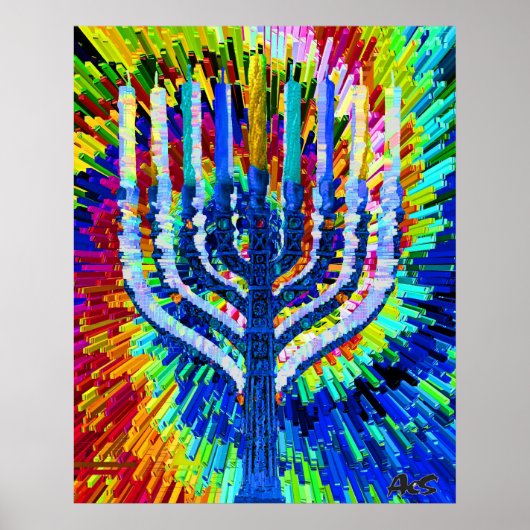 VLAMMENORAH POSTER (Voorkant)