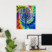 VLAMMENORAH POSTER (Thuiskantoor)