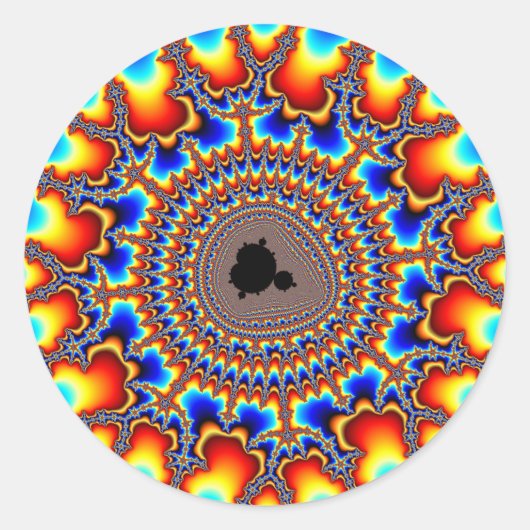 Vlamring Ronde Sticker (Voorkant)