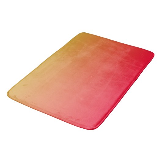 Vlamrood en geel ombre badmat (Gekanteld)