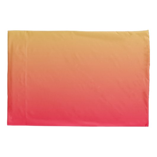 Vlamrood en geel ombre kussensloop (Achterkant)