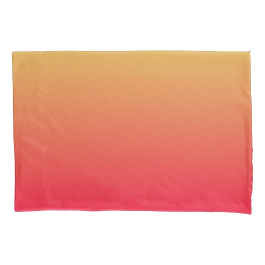 Vlamrood en geel ombre kussensloop (Voorkant)