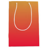 Vlamrood en geel ombre medium cadeauzakje (Voorkant)