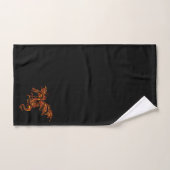 Vlamt Dragon op zwart Bad Handdoek (Handdoek)