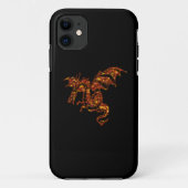 Vlamt Dragon op zwart Case-Mate iPhone Case (Achterkant)