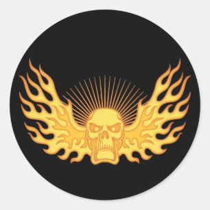 Vlamvleugelmeeuw Ronde Sticker