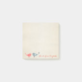 Vlamvogels in liefde en roodheid post-it® notes (Voorkant)