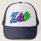 VLAN casquette bleu, pourpre et vert (Devant)