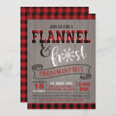 Vlannel en de Eerste Kerstdag Uitnodiging (Voorkant / Achterkant)